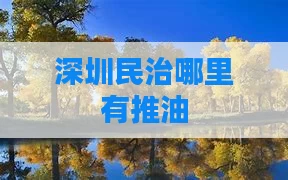 深圳民治哪里有推油