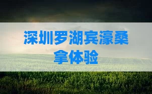 深圳罗湖宾濠桑拿体验
