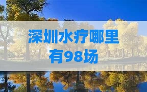 深圳水疗哪里有98场