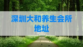 深圳大和养生会所地址