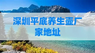 深圳平底养生壶厂家地址
