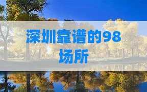 深圳靠谱的98场所