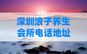 深圳浪子养生会所电话地址（浪子科技有限公司）